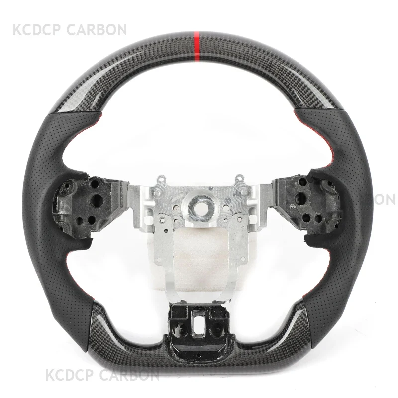 For Mitsubishi LANCER EVO 9 10 Carbon Fiber LED Steering Wheel