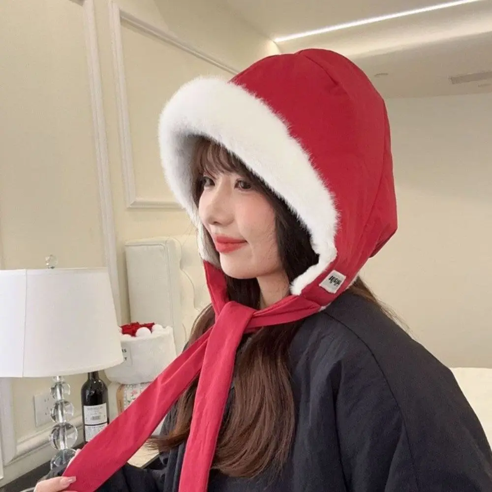 Fashion Strap Crossbody Bag Hat Ear Protection Warm Pullover Beanie Hat Thermal Wallet Purse Ear Cap Winter