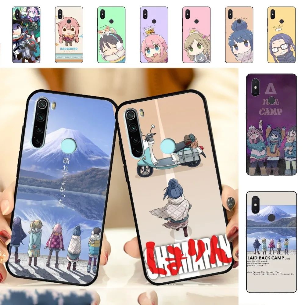 Laid Back Camp Pine Cone Shima Rin Nadeshiko-Yuru Camp Phone Case For Redmi Note 4 X 5 A 6 7 8 T 9 9S 10 11 11S 11Epro Poco M3 p