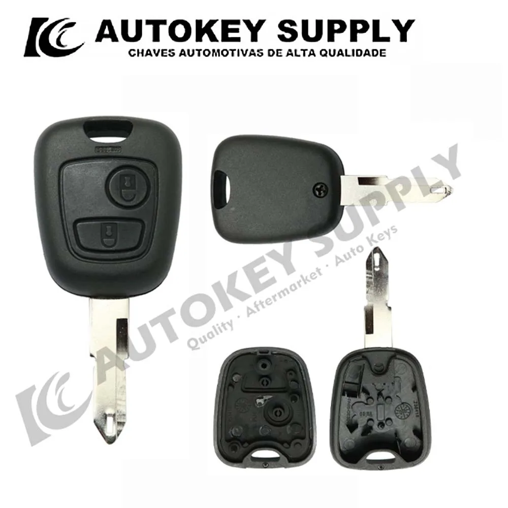 

Autokeysupply AKPGS209 2 Button Remote Key shell For Peugeot