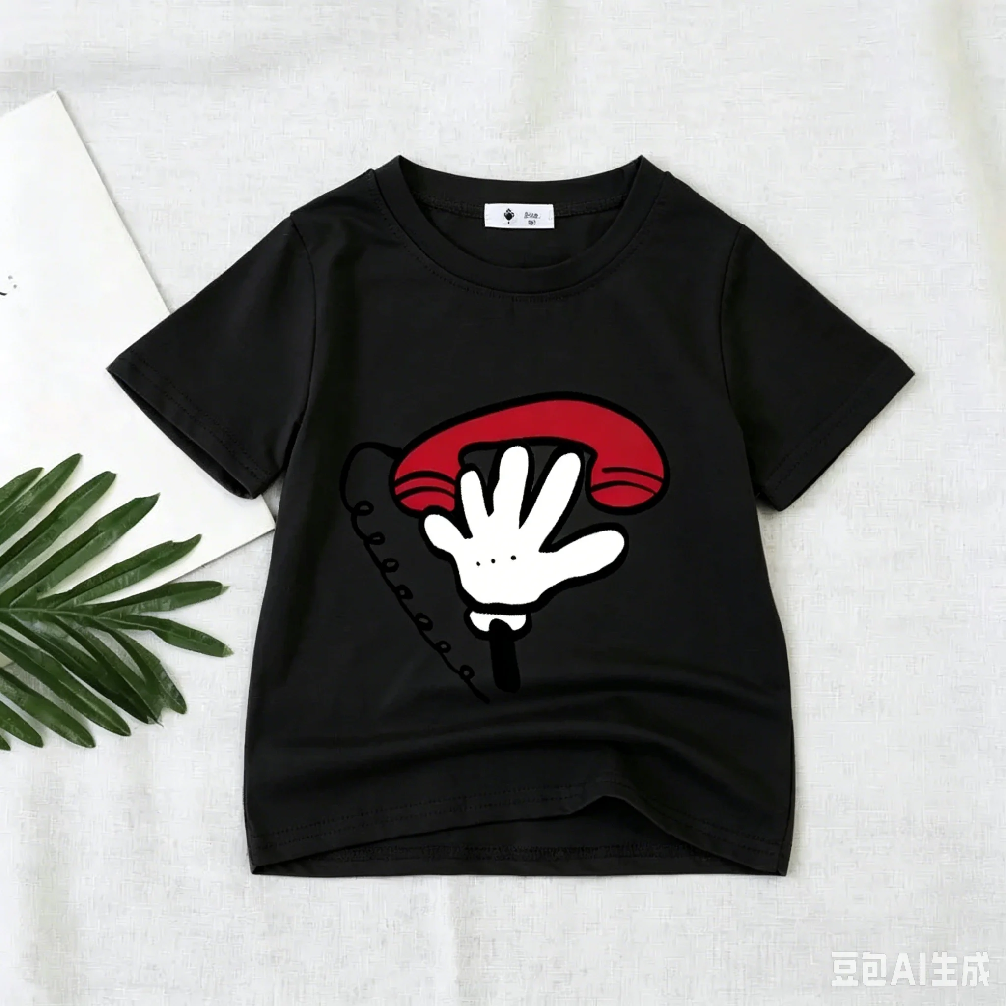 Latest children's fashionable pure cotton T-shirt - cute cartoon-style soft and comfortable boys' and girls' tops view 4