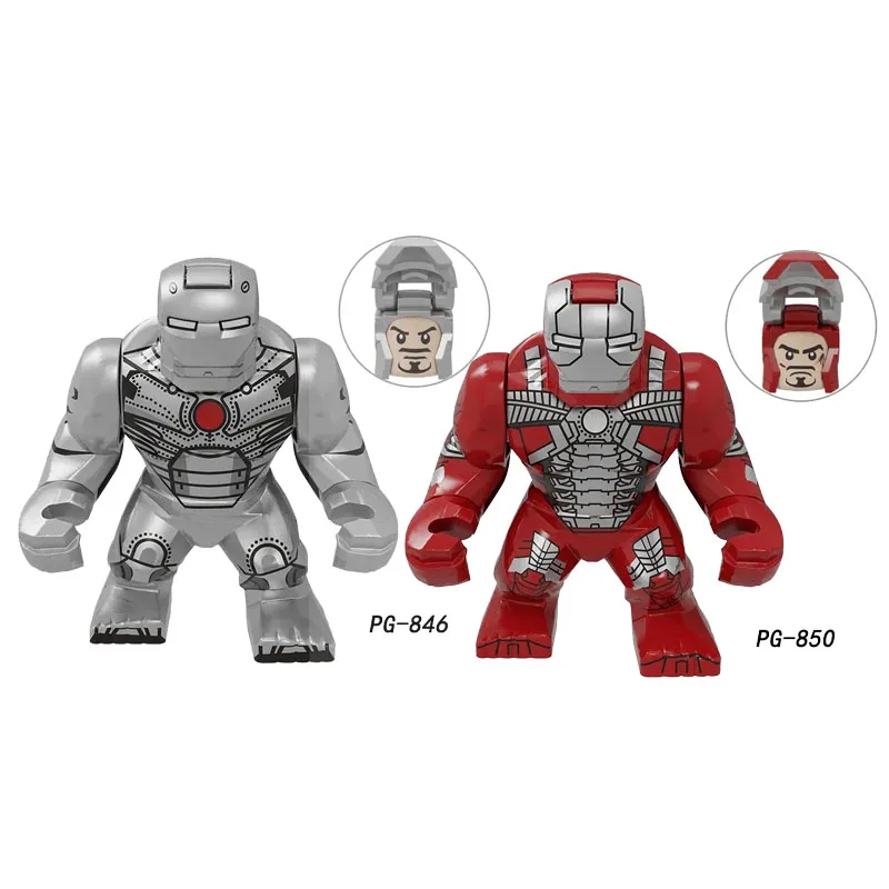 Juego de minifiguras de bloques de construcción de Marvel, figuras de acción de superhéroes, juguete de bloques de construcción DIY, regalo para niños, 2 piezas