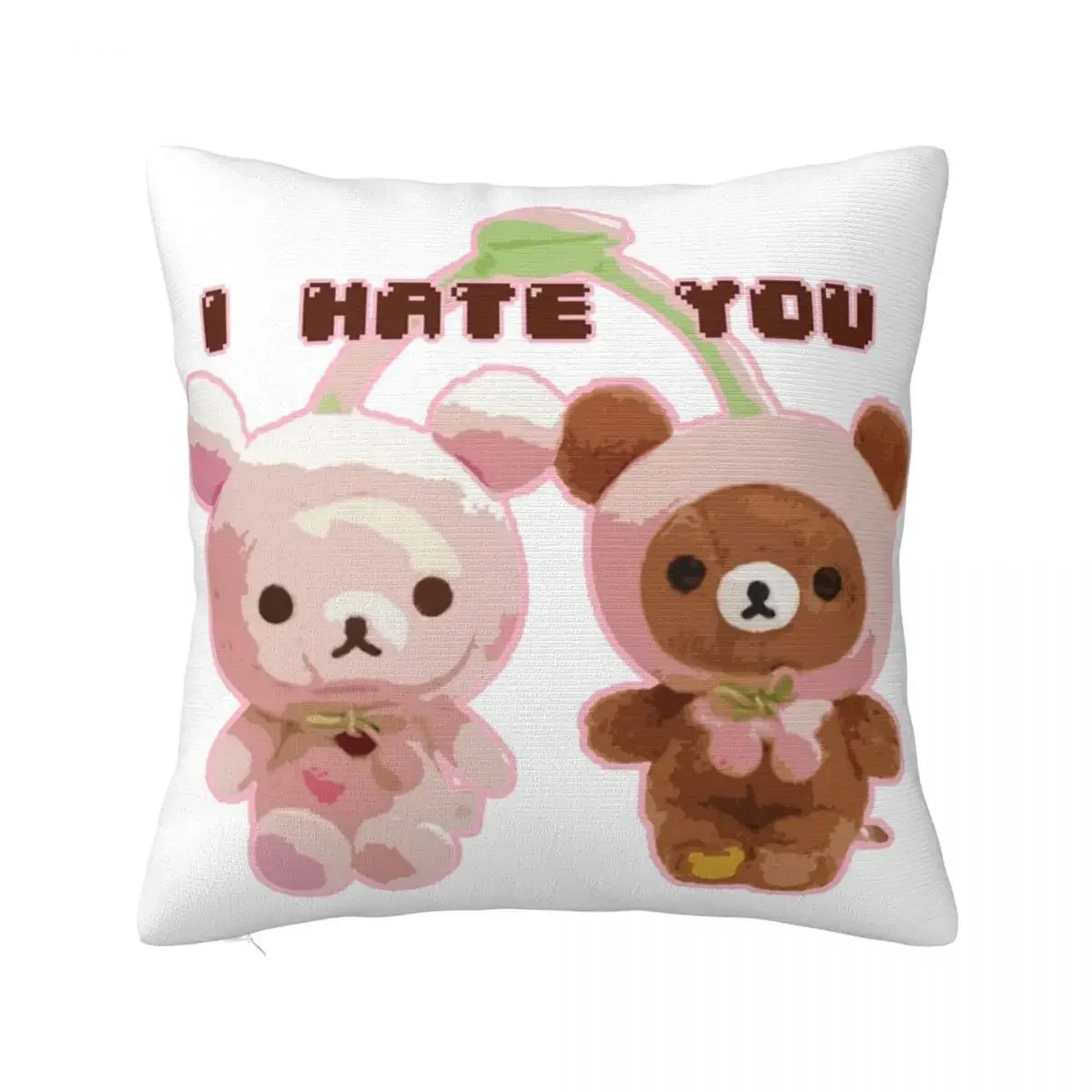 Rilakkuma Kiiroitori Square Pillow Case Polyester Throw Pillow Funny Pillowcase