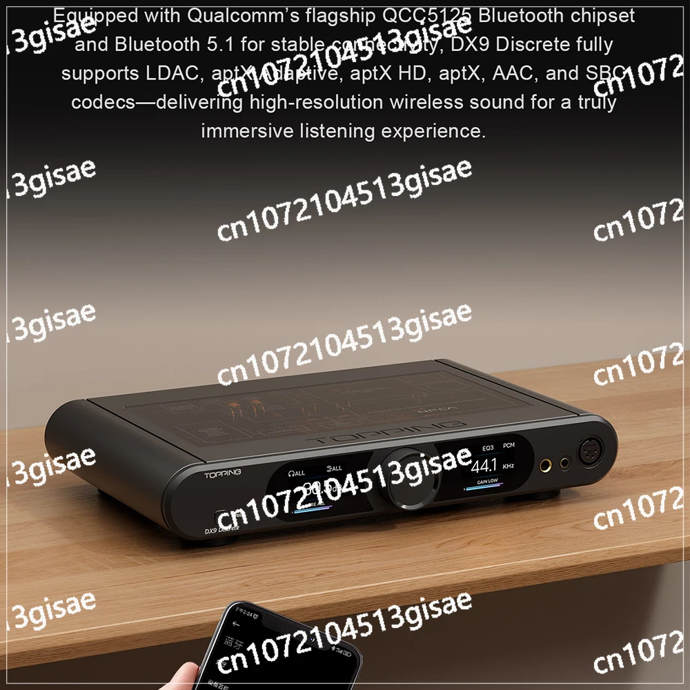4.4mm XLR Balanced DAC Preamplifier, TOPPING DX9 Discrete 1-bit HIFI Decoder Fully Balanced