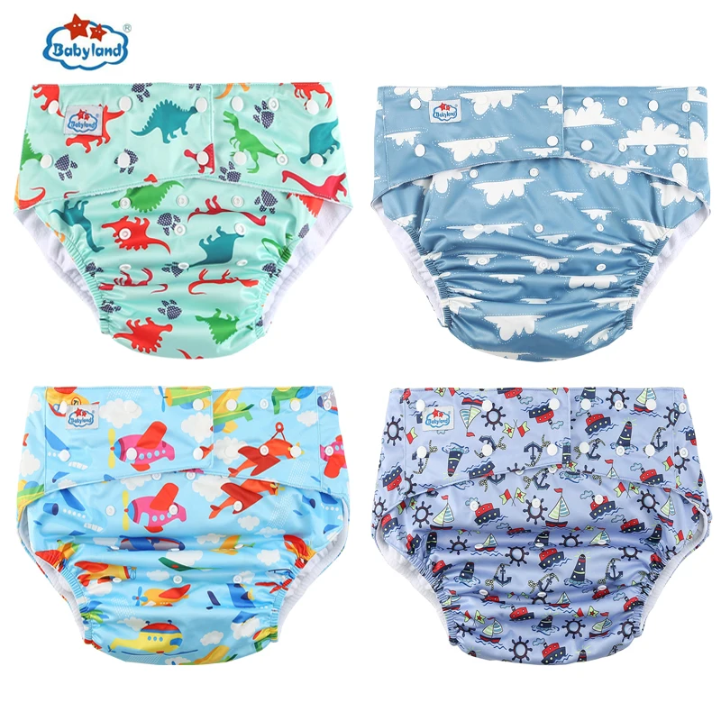 4PCS My Choose Adjustable Waterproof Elderly Adult Cloth Nappy Washable Reusable Adult Diapers For Special Need Man and Wowman