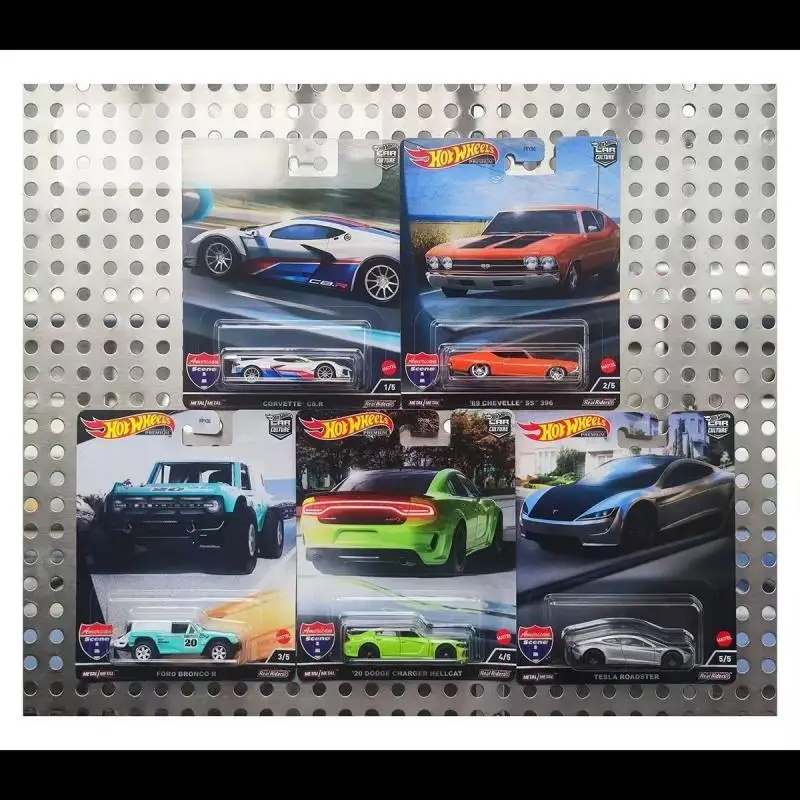 Hot Wheels Automotive Culture Fpy86 American Style Painting 2022 Tesla Corvette Decorative Ornaments Collecting Toys And Gifts