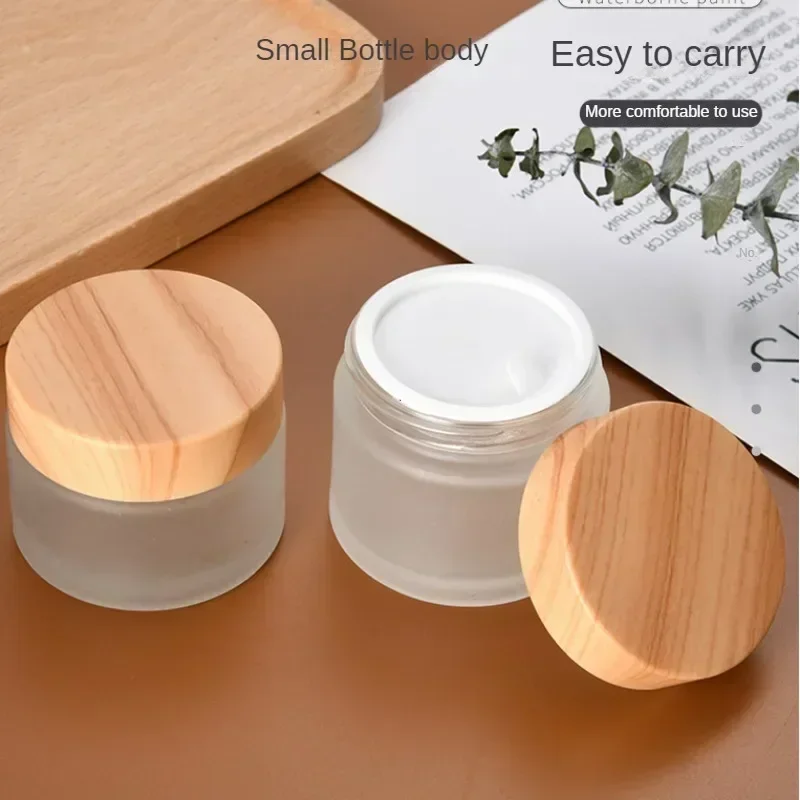 Lozione Bottiglia di vetro ricaricabile Conservazione Crema per gli occhi Dispenser sigillato Maschera per il viso Contenitore per barattoli cosmetici Set da viaggio per la cura personale