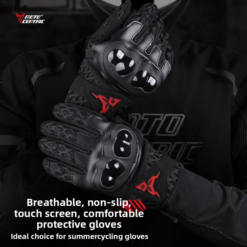 

MOTOCENTRIC Motorcycle Gloves Off road Street Racing Breathable, Drop proof, Non slip Touchscreen Gloves