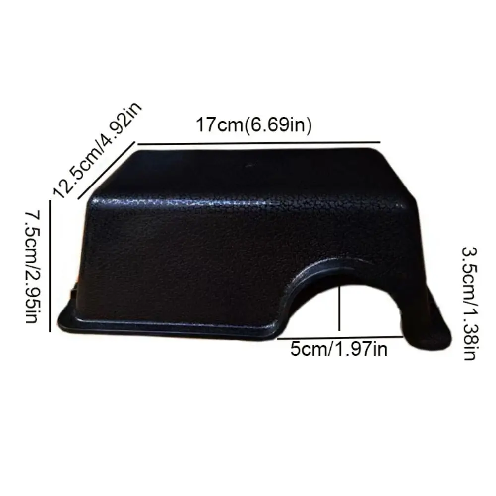 

Practical Black Reptile Hide Box Rectangle S/M/L Snake Shelter House Plastic Reptile Caves Spiders