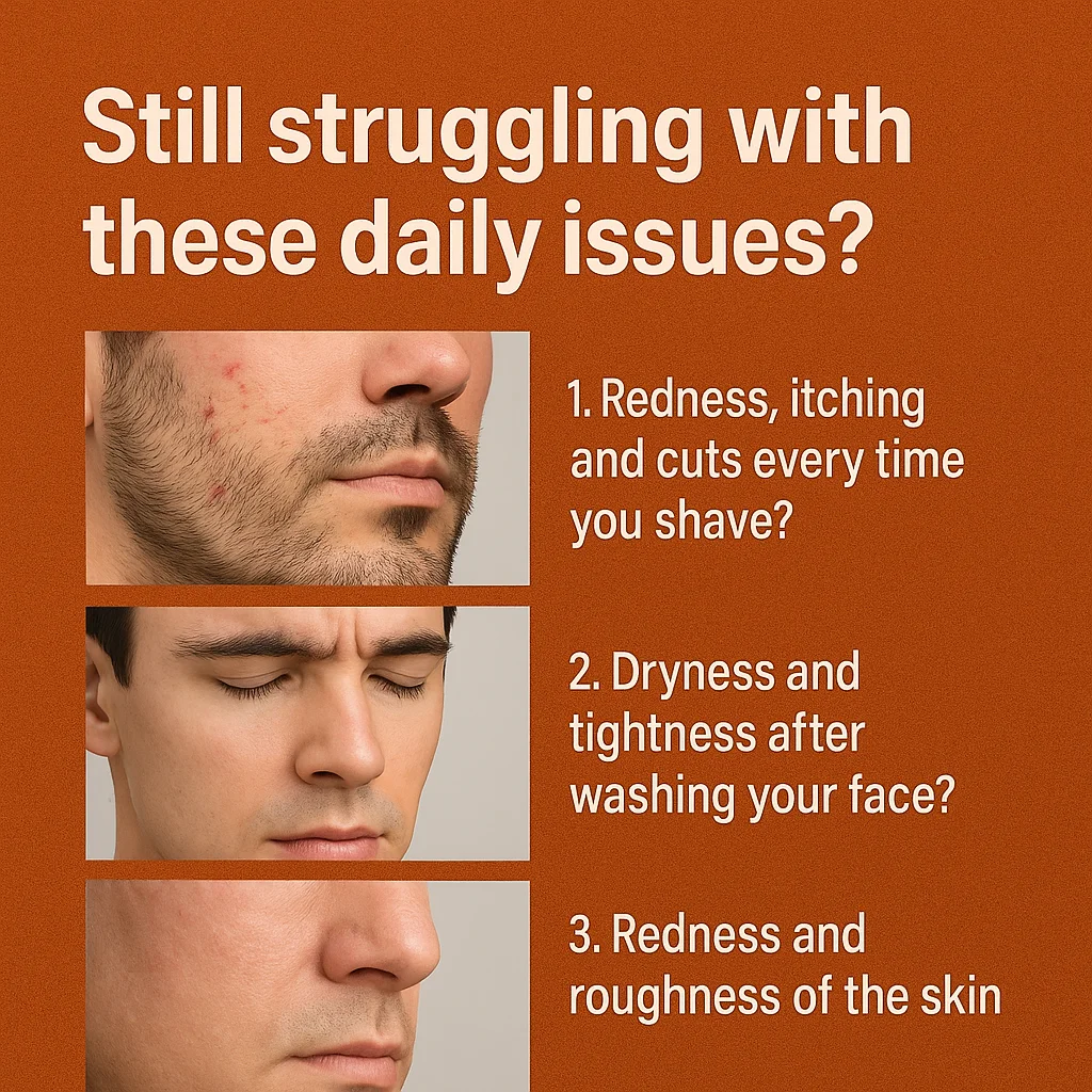 3-in-1-Seife für Herren, Hand- und Körper-Gesichtsrasur, Peeling, Tiefenreinigung, feuchtigkeitsspendende handgemachte Kokosnuss-Zitrusseife für hydratisierte Haut