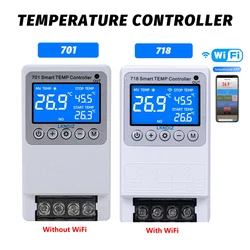 Controlador WIFI inteligente de temperatura, Control de termostato constante, interruptor de Control de sincronización, Control de ciclo, opción de cabezal de Sensor múltiple