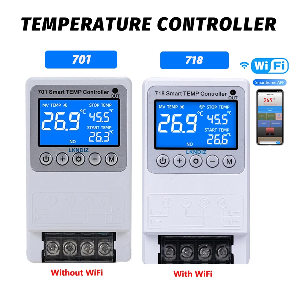 Smart Wifi Controlador de Temperatura Termostato Constante Controle de Cronometragem Interruptor Controle de Ciclo Múltipla Opção de Cabeça de Sensor