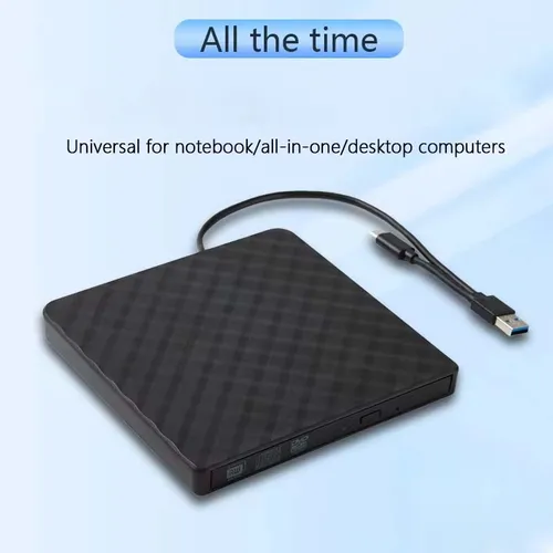 2 en 1 USB3.0 TypeC Slim externo DVD RW CD escritor unidad grabadora lector unidades ópticas para ordenador portátil PC de escritorio grabadora de DVD