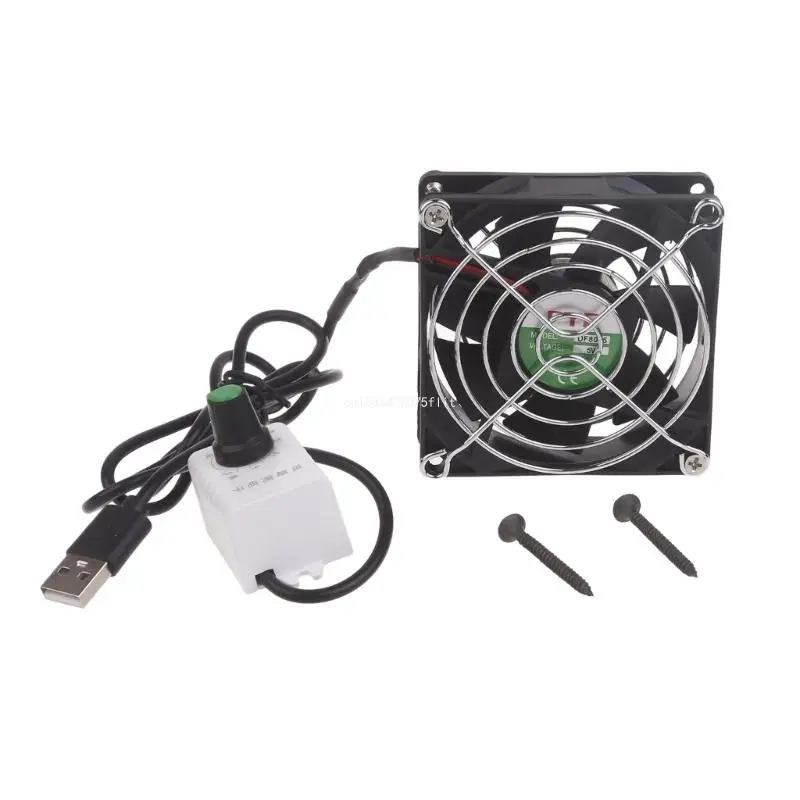 

Versatile 80mm USB Cooling Fan Exhaust Fan Suitable for Computer and Ventilation in Animal Enclosures USB 5V1A DropShipping