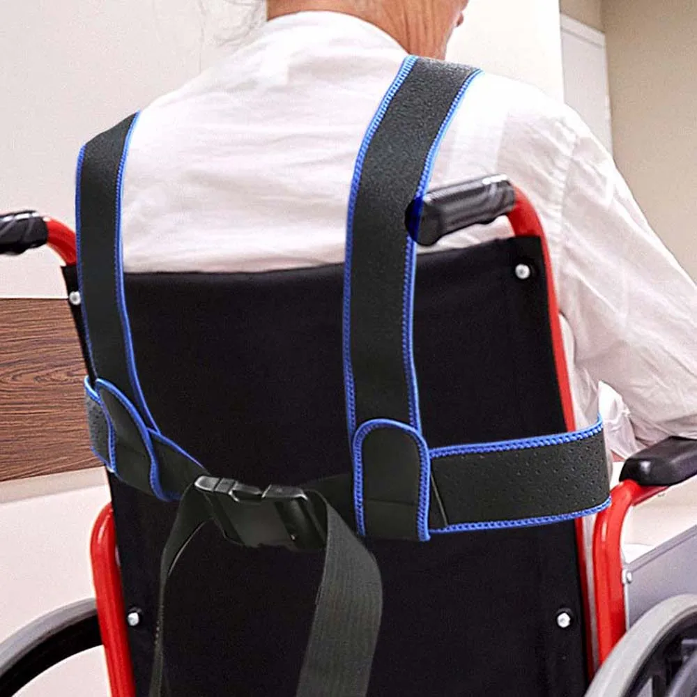 

Restraints Straps Support Wheelchair Waist Strap Shoulder Fix Straps Brace Support Vest Wheelchair Seats Belt Elderly