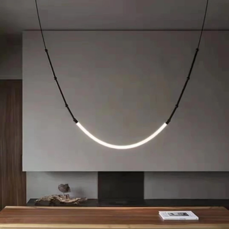 luz pendente para restaurante italia designer soft chandelier line suspensao do teto iluminacao led bar shaped duplex study 01