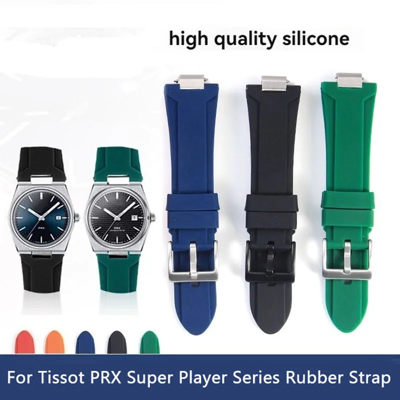 11 مللي متر 12 مللي متر الإفراج السريع الصلب نهاية رابط حزام الساعات ل تيسو PRX سوبر لاعب T137410A T137407A ساعة مطاطية حزام الرجال النساء