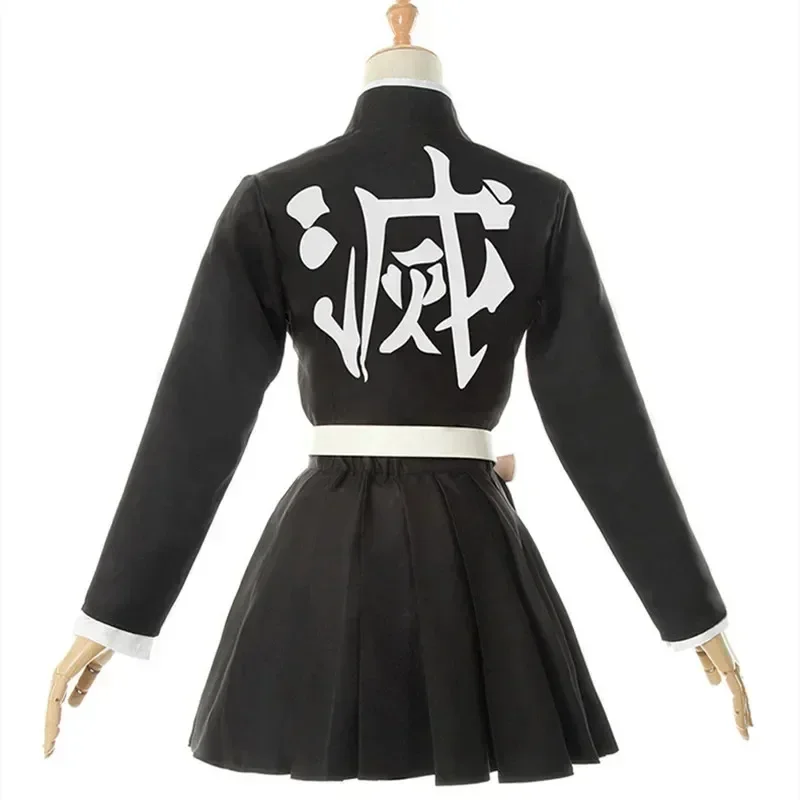 Bambini adulti Demon Slayer Kimetsu No Yaiba Anime Kimono Kanroji Mitsuri Costume Cosplay Kisatsutai donne Sexy vestiti di