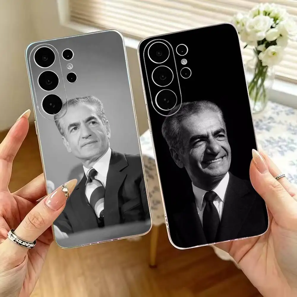 King M-Mohammad Reza Shah Pahlavi Phone Case For Samsung S25,S24,S21,S22,S23,S30,Ultra,S20,Plus,FeTransparent Cover