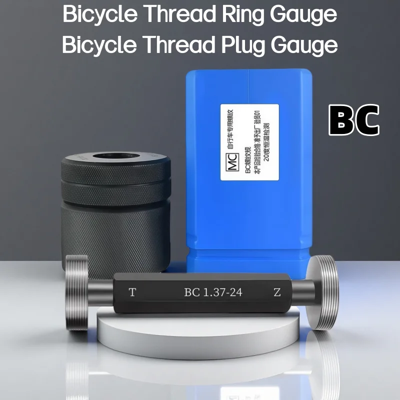 1SET(1*GO+1*NOGO)Bicycle left/right  thread gauge/plug gauge BC1.37-24 B1.375 BC1-1/8