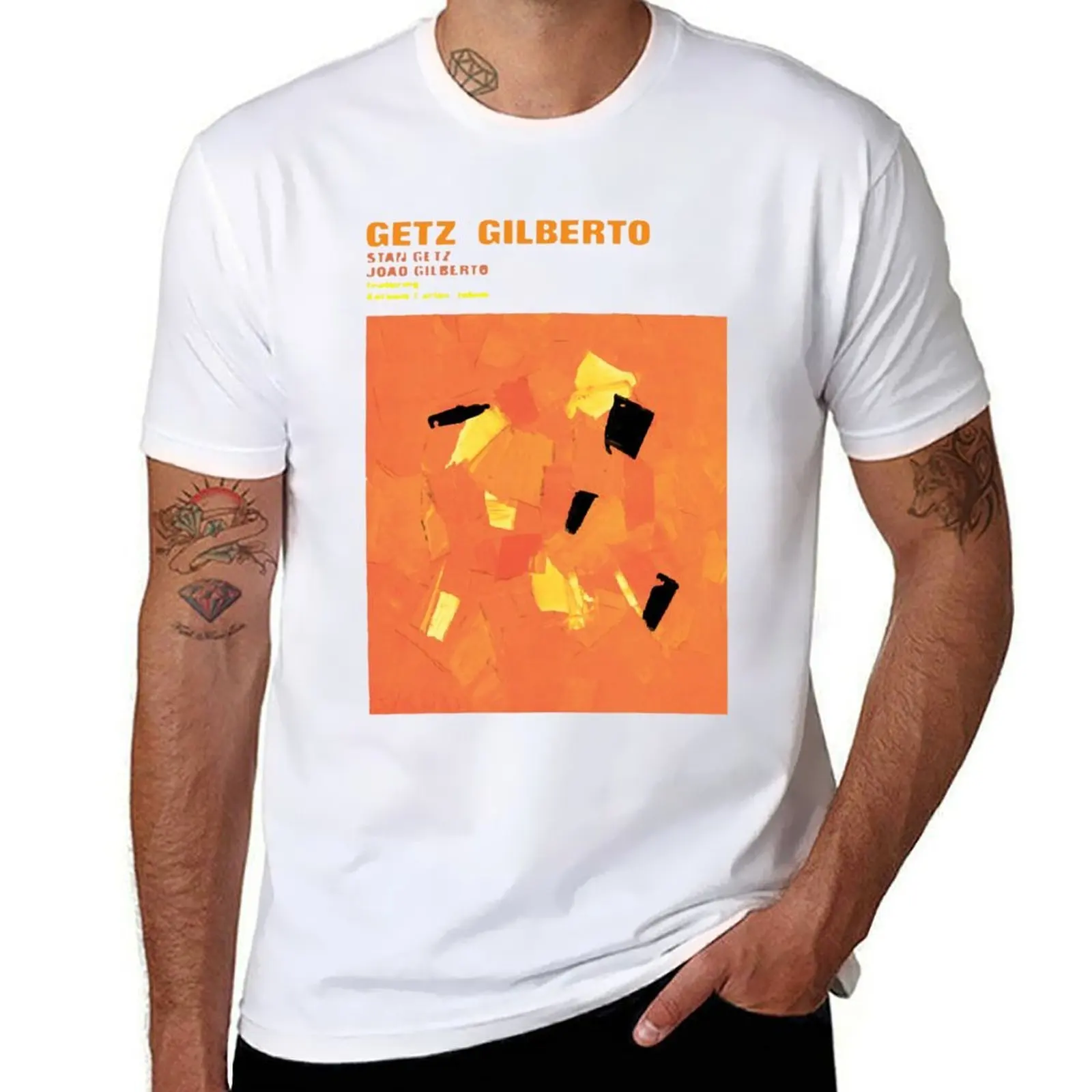 

Stan Getz & Joao Gilberto Featuring Antonio Carlos Jobim T-Shirt man t shirt summer man t shirts graphic T-Shirt