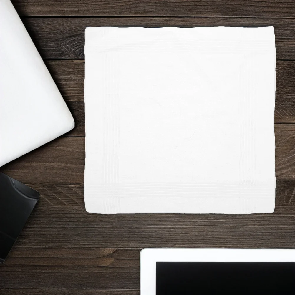 18 قطعة من القطن الخالص للرجال ناعمة قابلة للتنفس وممتصة للعرق وجيب مربع قابل للغسل بدلة زفاف للاستخدام الرسمي #5