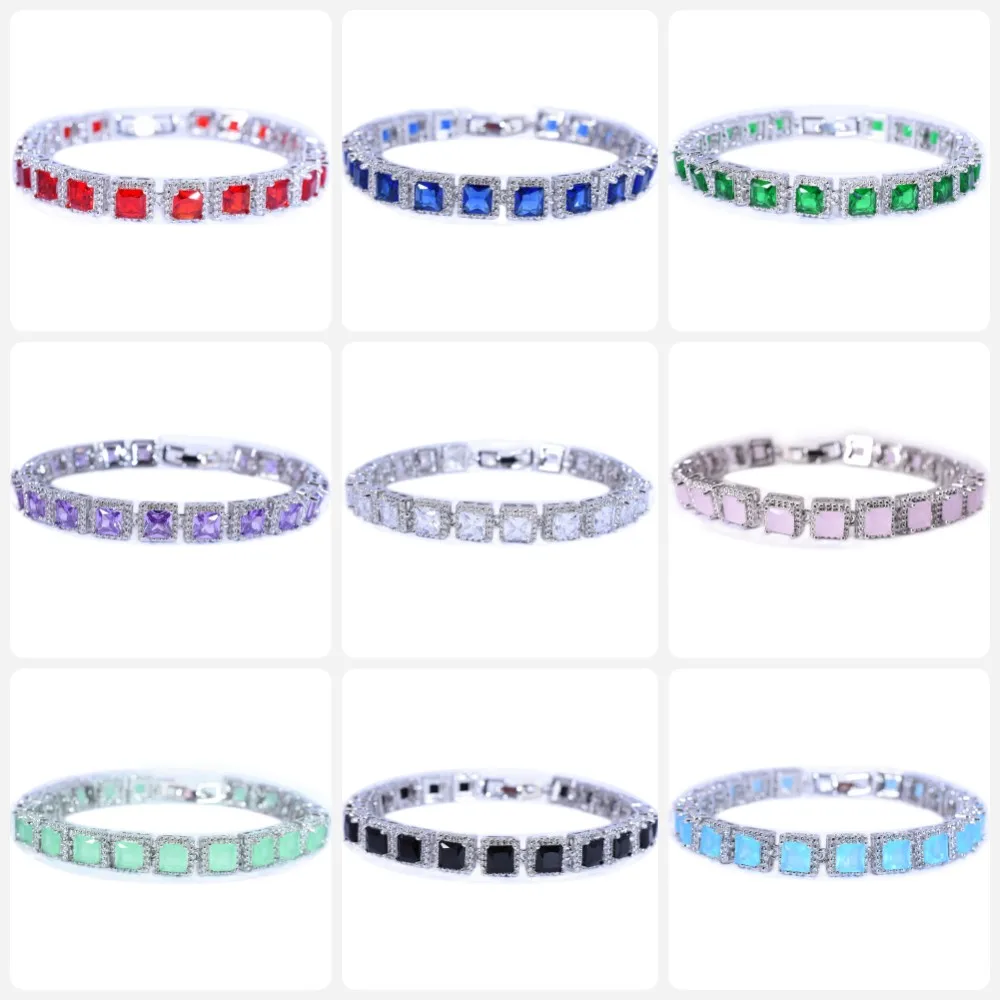 Elegant Women\'s Hand Bracelets Cubic Zirconia Zircon Stones Bracelet for Bride Ladies Teachers Jewelry Accessories