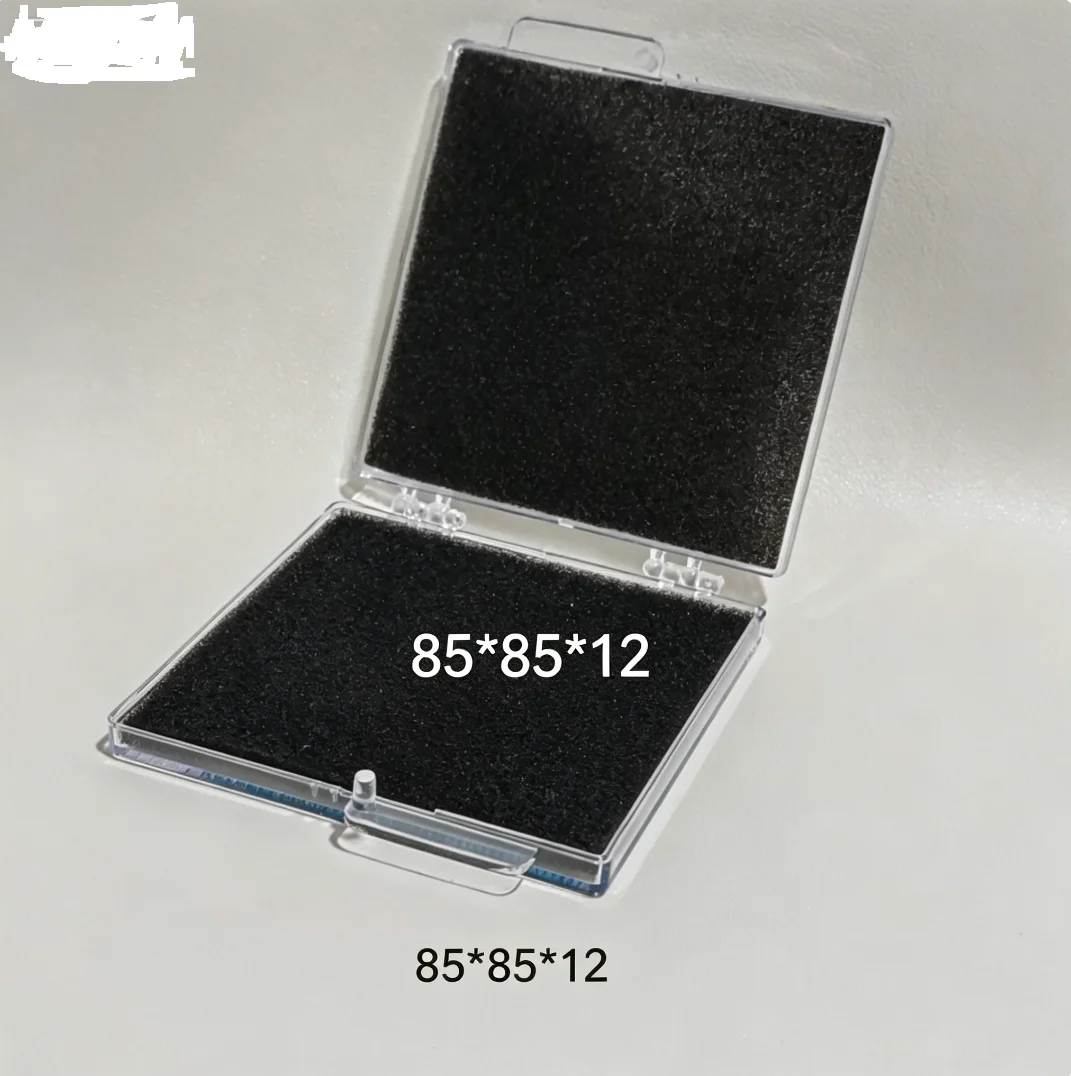 75X55X15mm 50X50X10mm 85X85X12mm Plastic Square Box BGA IC Chip Storage Box Sponge Lined Electronic Component Sample Case