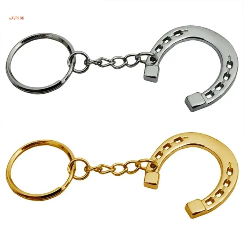 N1HE Fashionable Horseshoe Key Holder Snaffle Bit Keychain Accessory Charm Pendant for Stylish Men and Women Daily Use