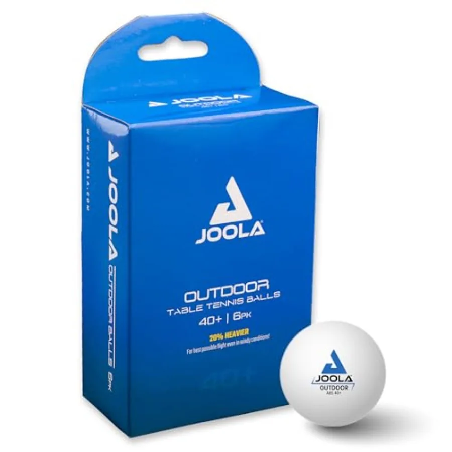 

Outdoor Table Tennis Balls - 6 Pack of 40mm Regulation Size Ping Pong Balls for Training and Recreational Play - Fun as a Cat T