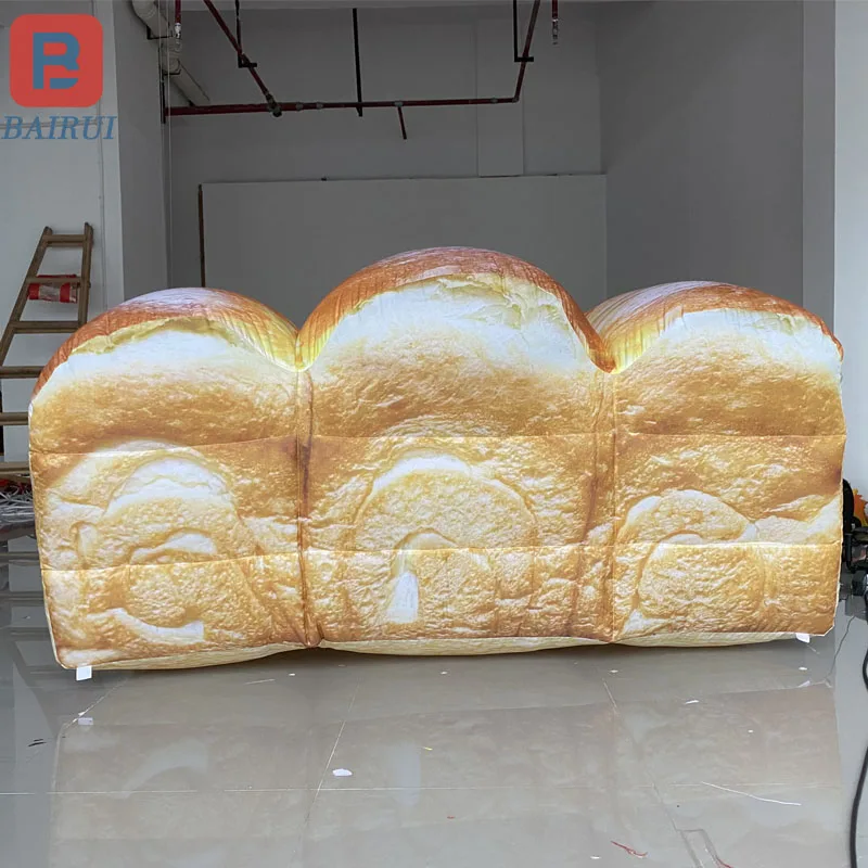 Inflatable bread model delicious toast frosting bagel bakery bazaar opening activities decoration props