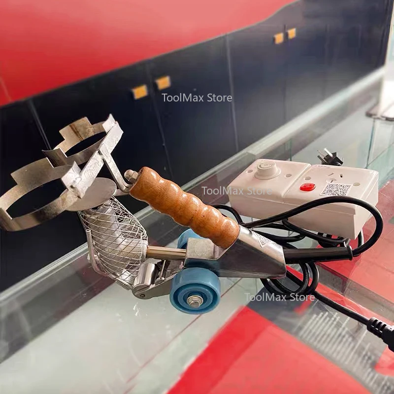 Mesin jahit veneer portabel untuk pengerjaan kayu, tipe kepala benang ganda, mesin veneer industri untuk penyambungan veneer.