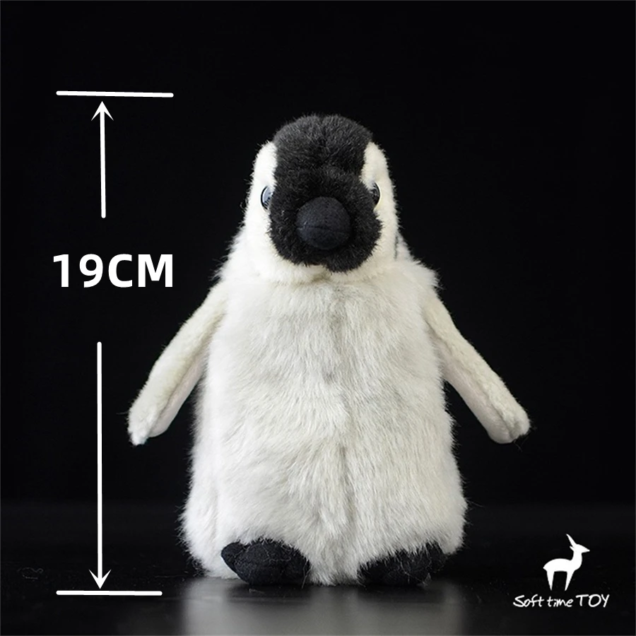 Baby Penguin High Fidelity Anime Cute Plushie Emperor Penguin Plush Toys Lifelike Animals Simulation Stuffed Doll Kawai Toy Gift