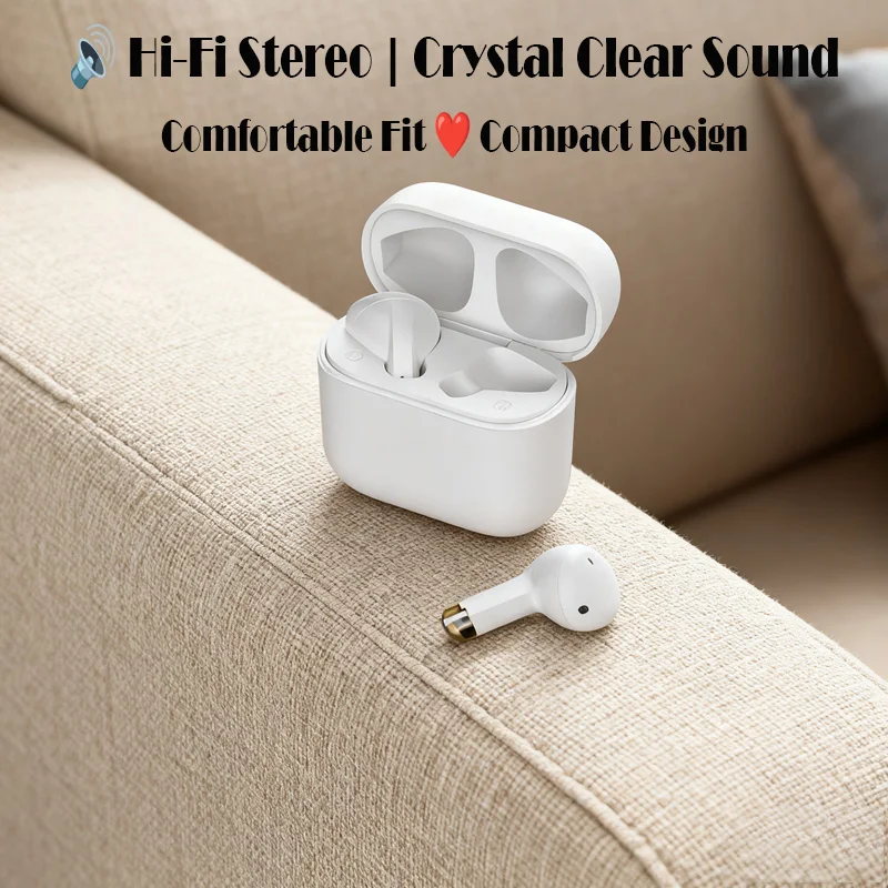 หูฟังบลูทูธไร้สาย TWS รุ่นใหม่ ตัดเสียงรบกวน สำหรับเล่นกีฬาและเล่นเกม