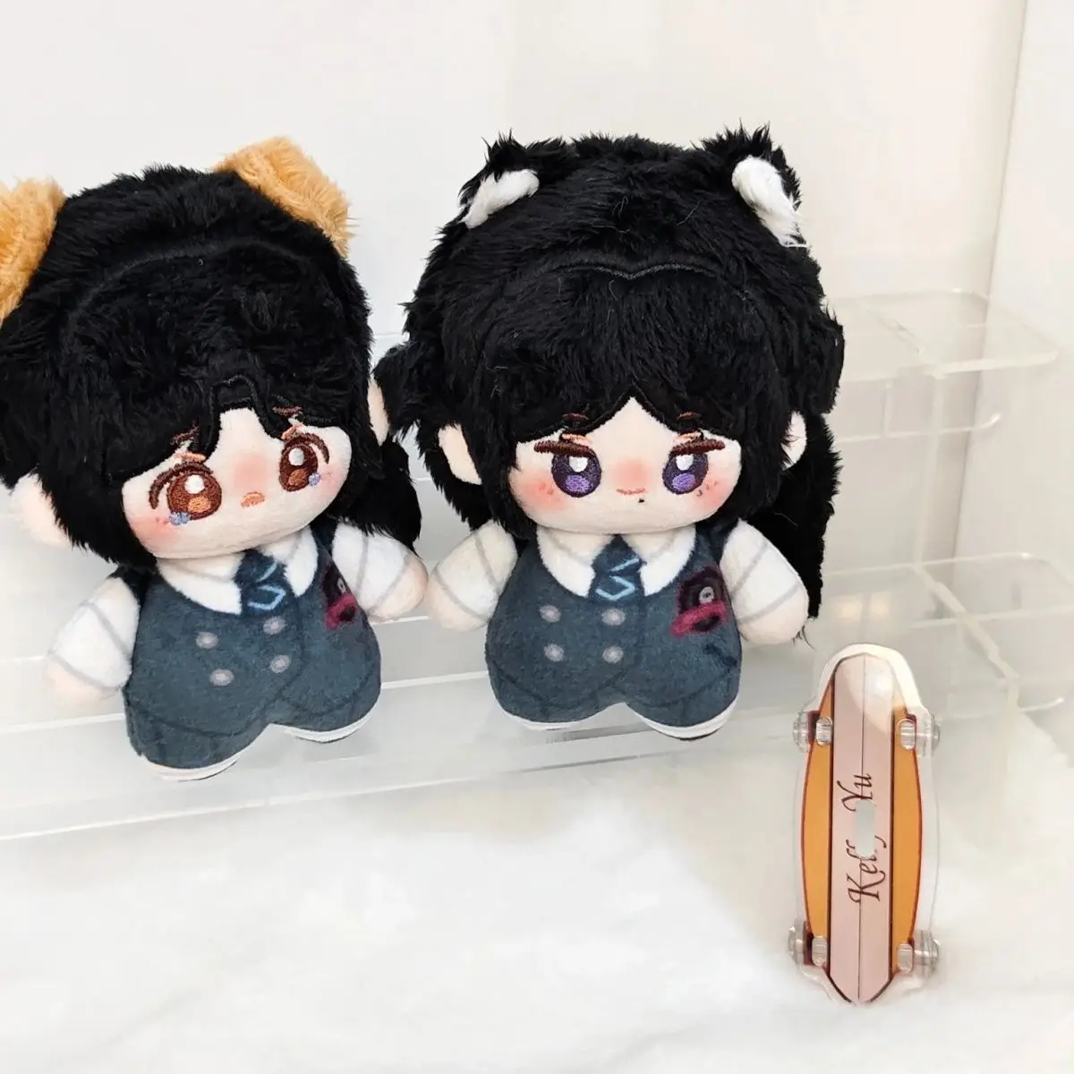 10cm coreano drama amigável avivalar lee hye ri chung su bin impresso algodão conjunto de acessórios de pelúcia