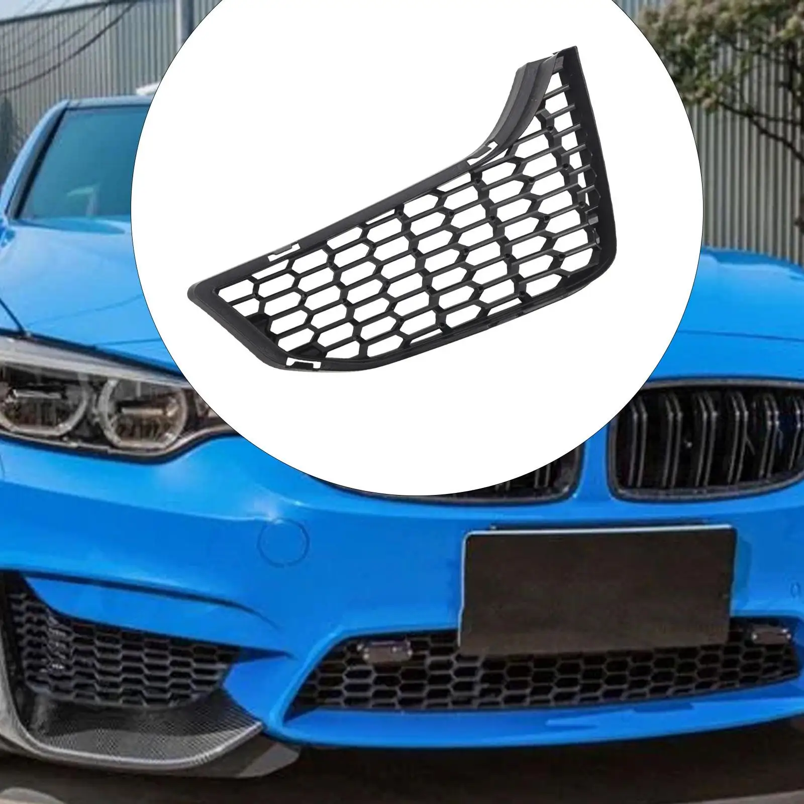 المصد الأمامي الأيمن مدخل هواء مصبغة المرآب 51118054302 الوفير الضباب شبكة خفيفة غطاء الكسوة الشواية لسيارات BMW M3 F80 2014-2018
