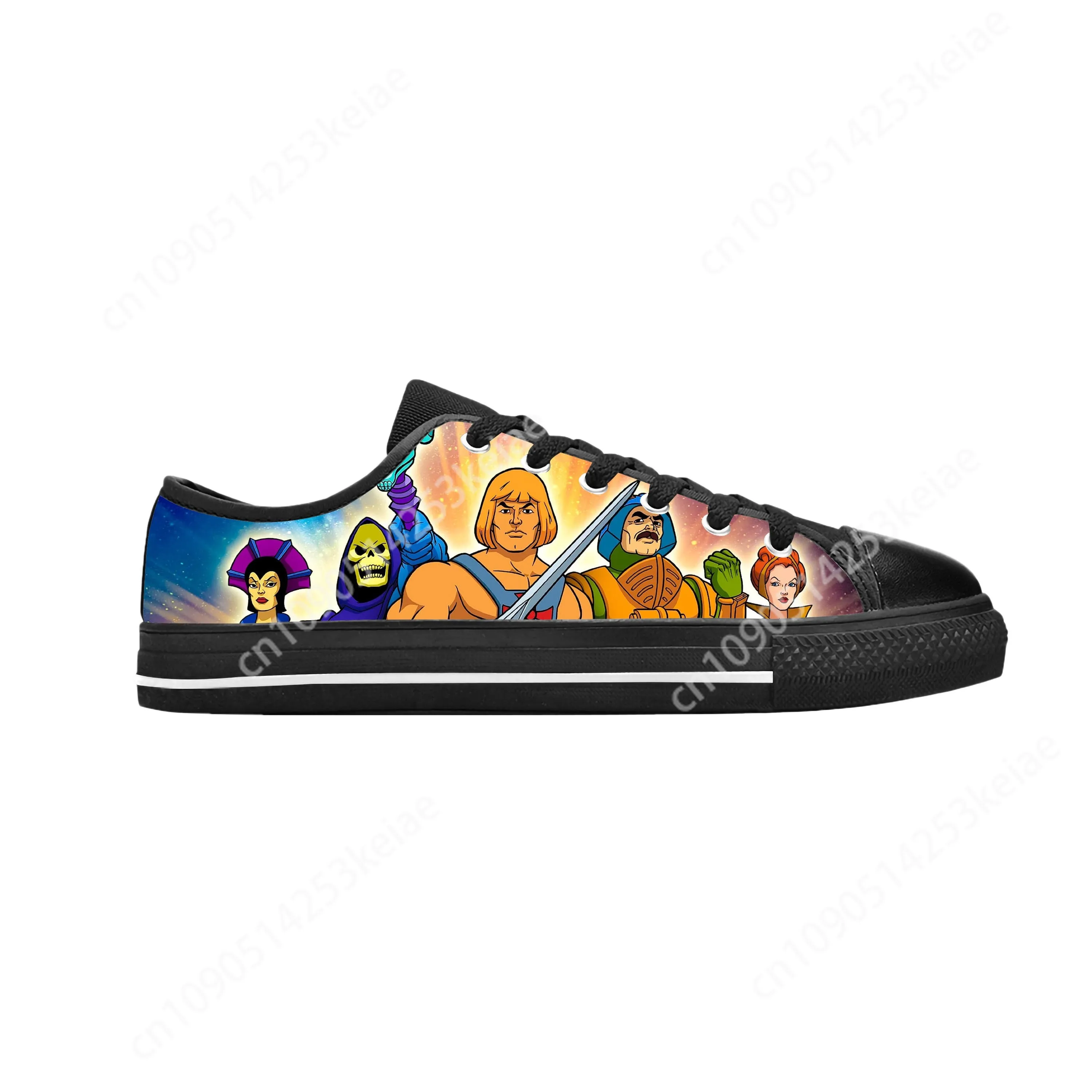 Hot He-Man He Man Masters Of The Universe Skeletor Casual Cloth Shoes Low Top Comfortable Breathable Custom Men Women Sneakers