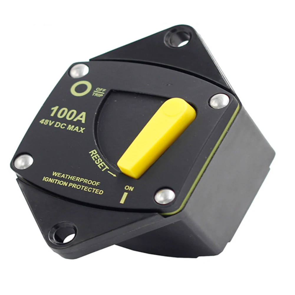 

Automotive Settings 100A Circuit Breaker Automotive And Marine Circuit Breaker 78*56*60 Mm 78*56*60 Mm For 12-48V Systems
