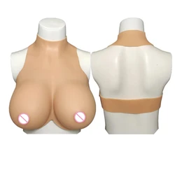 Huge Fake Boobs Tits Realistic Silicone Breast Shapewear Bodysuit for Cosplay Sissy Transgender Drag Queen Trans Shemale