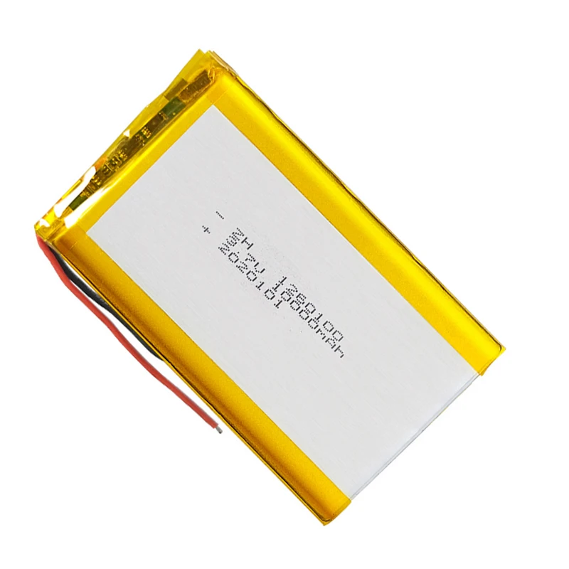 1–12 Stück 3,7 V Li-Polymer-Batterien 10000 mAh 1260100   Akku für Power Bank Bluetooth-Lautsprecher Tablet DVD Akku mit Schutz