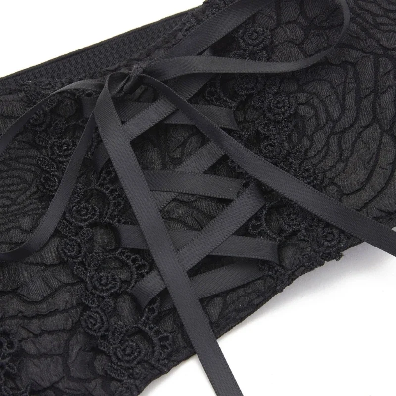 Elegante corsetto in vita femminile per ragazze calde ampia trama in pizzo cintura in vita moda donna corsetti elastici in vita dimagrante