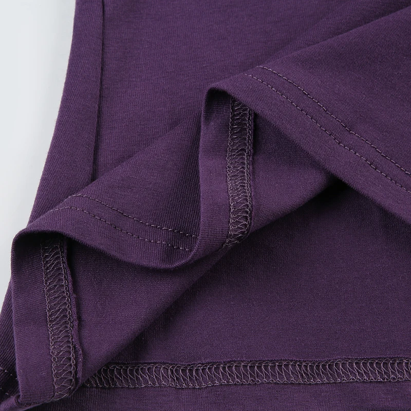 SUCHCUTE Elegante, kurzärmlige, schmal geschnittene T-Shirts mit V-Ausschnitt für Damen, lässiges Basic-Crop-Top aus Baumwolle, Sommer-T-Shirts mit tiefem Ausschnitt, passend zu Y2k – Detail 9