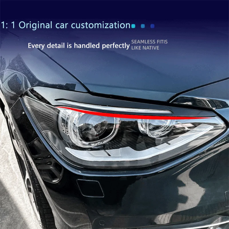 Suitable for BMW 1 Series F20 F21 2011-2014 high-end headlight eyebrow car sticker high-quality modified parts