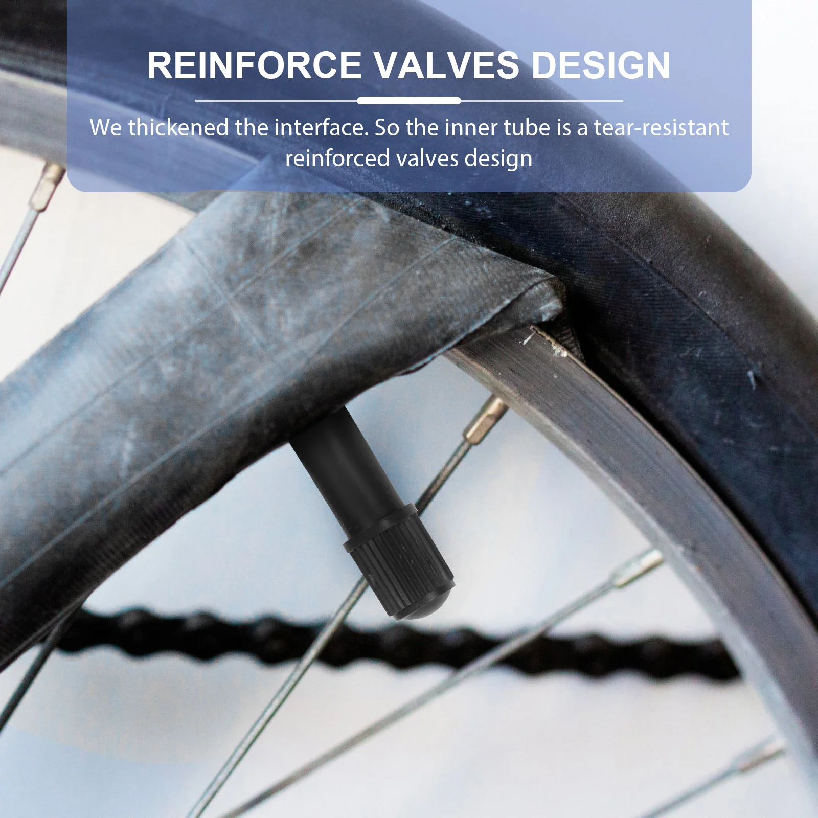 

Practical Interior Tire Wear-Resistant Bike Tube Shock-Absorption Cycling Tube for Mountain Bikes Practical Interior Tire