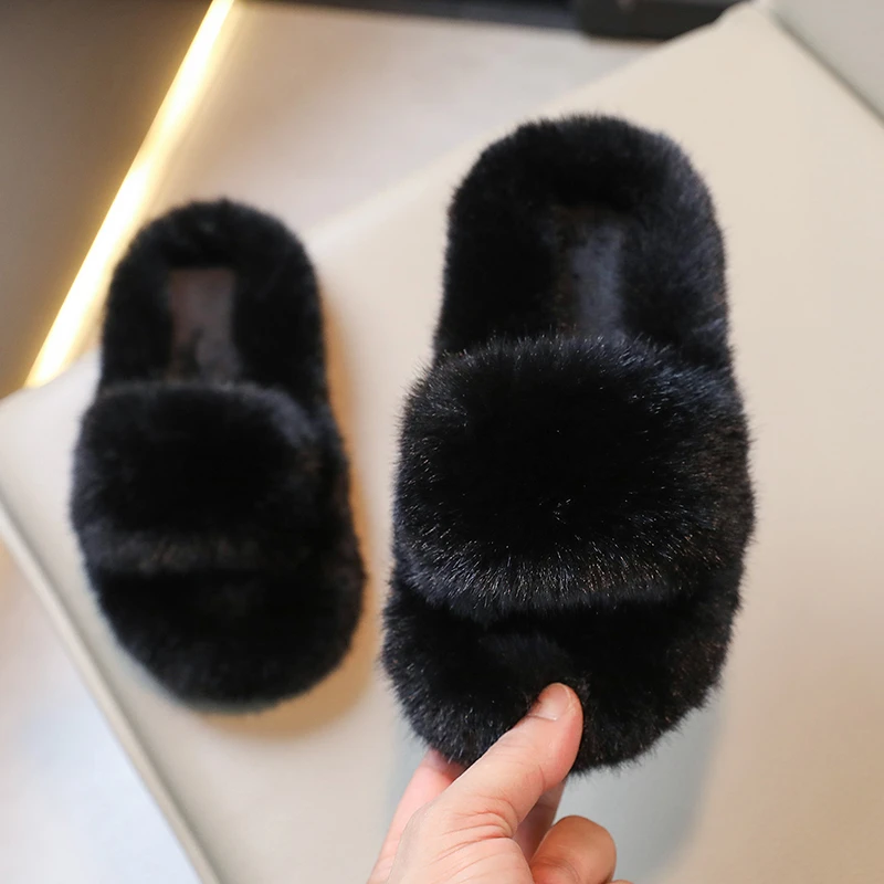 Children's Girls Boys Slippers Solid Color Home Comfortable Slippers Non-Slip Soft Breathable Flat Women Men Kids Slipper Shoes