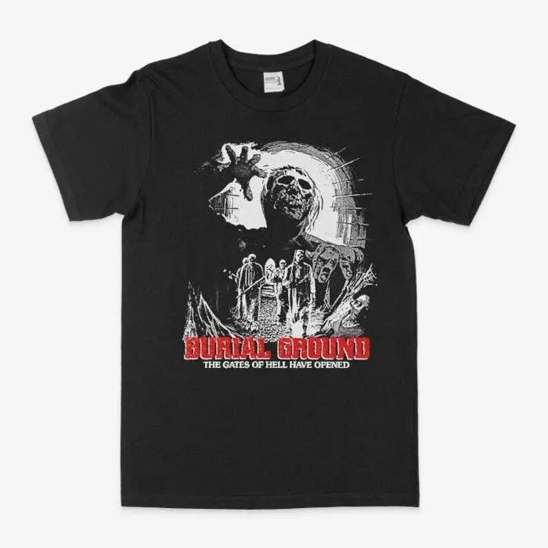 Burial Ground Horror Movie T Shirt 1981 Halloween Vintage Graphic Goth Punk Emo