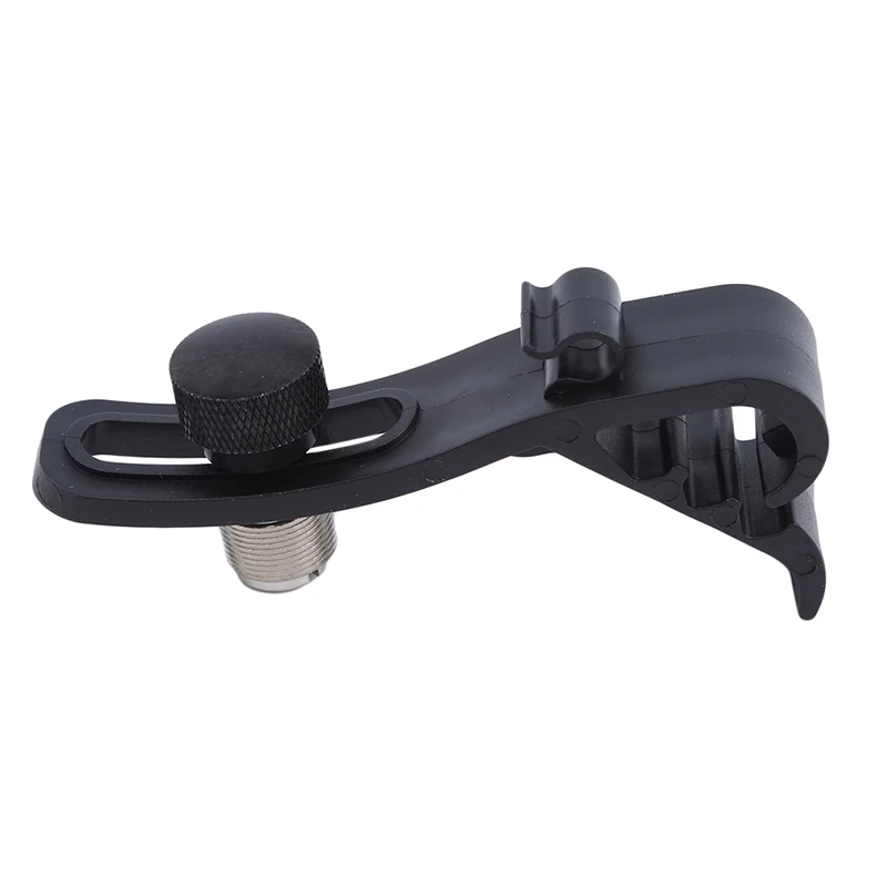 Adjustable Clip On Drum Rim Shockproof Mount Microphone Mic Clamp Holder Drum Mount Microphone Holder Black
