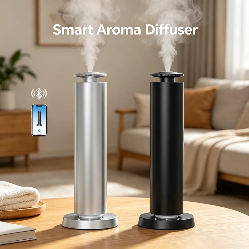 NAMASTE 200m³ Fragrance Diffuser Bluetooth Remote Control Aroma Diffusers for Home Air Freshener 120ml Essential Oil Capacity