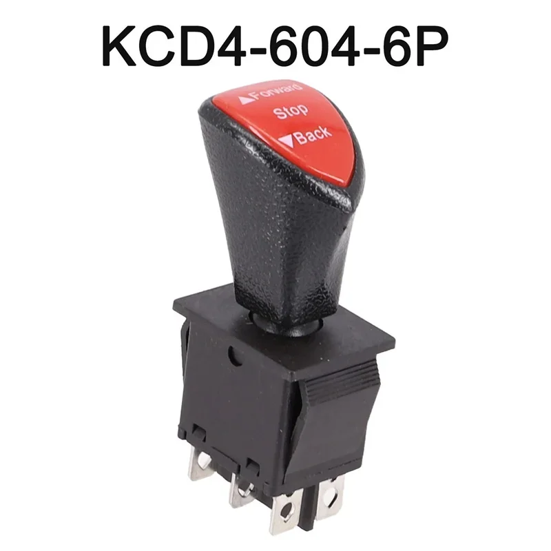 6 Pin DPDT Latching Slide Rocker Switch Forward Stop Back Control KCD46046P Reliable For 125V And 250V Applications