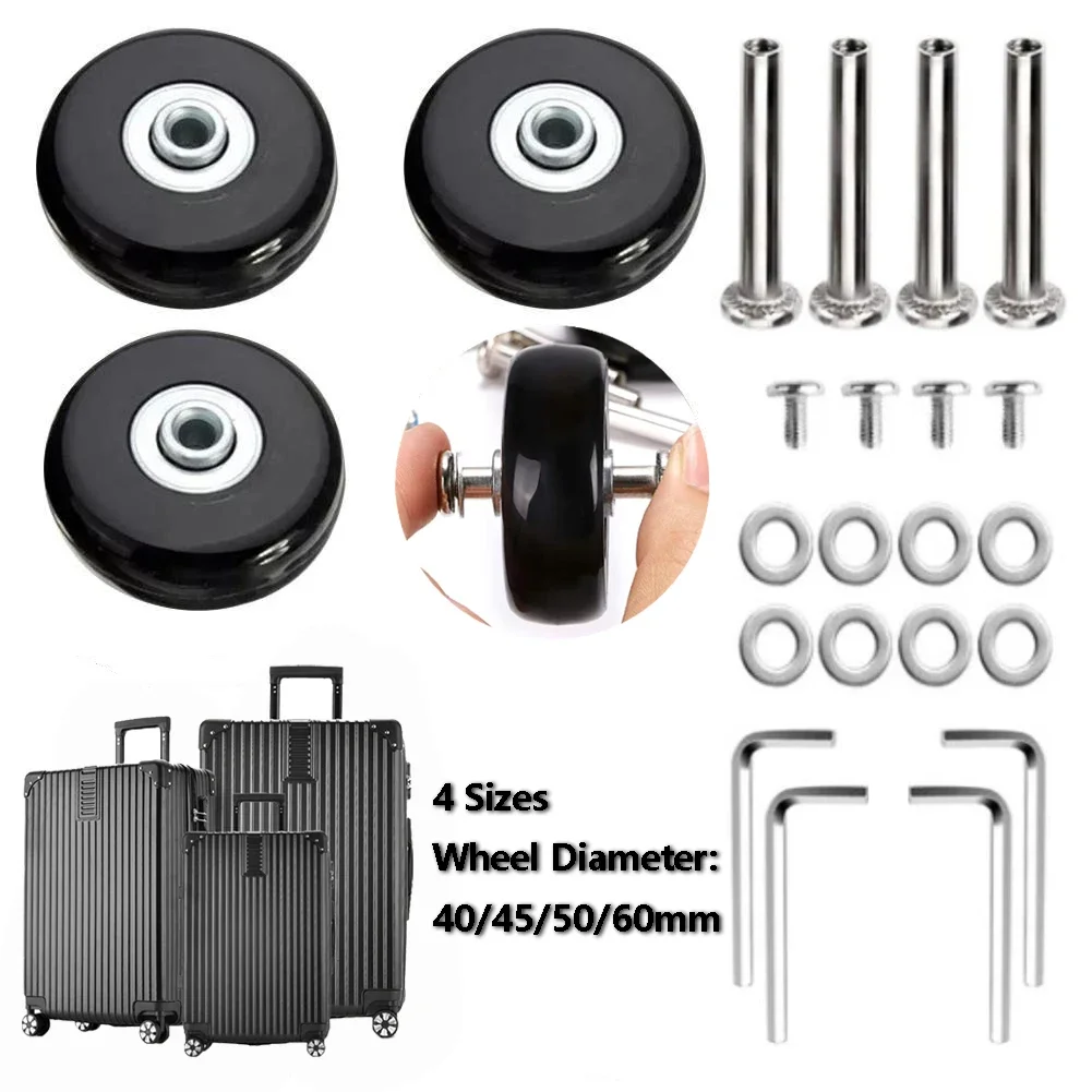 

Suitcase Casters Repair Replacement Durable Travel Luggage Wheel Suitcase Parts Axles Sliding Wear Resistant Silent Flexible